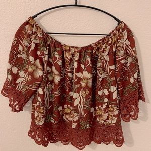 Off the shoulder “Day G” shirt